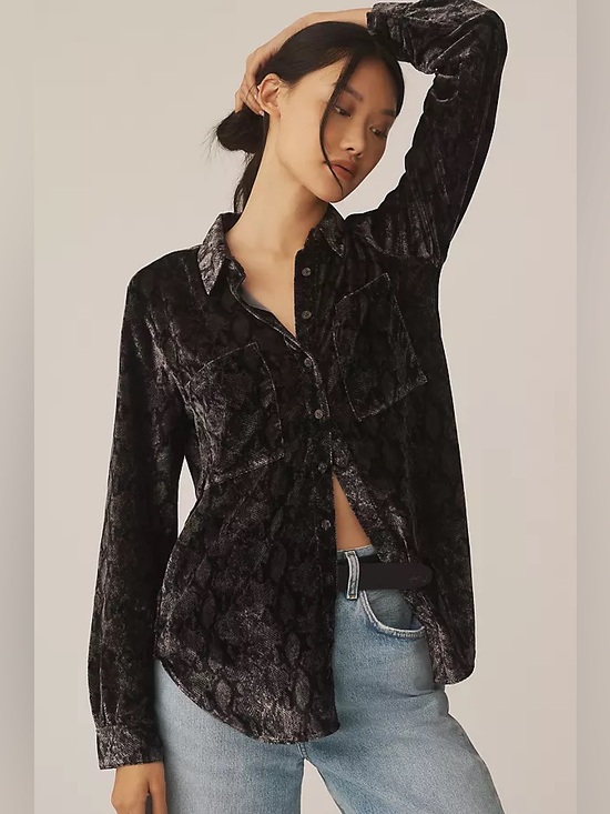 Anthropologie Tops - Anthropologie Pilcro Hadley Relaxed Buttondown Shirt